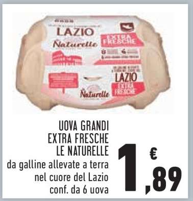 Uova Grandi Extra Fresche Le Naturelle