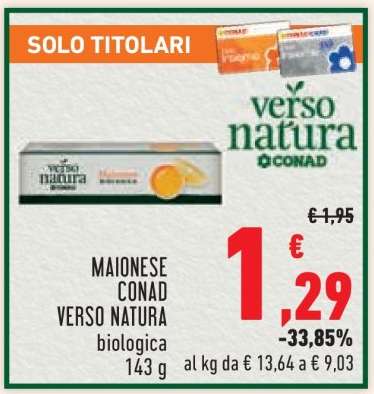 Maionese Conad Verso Natura