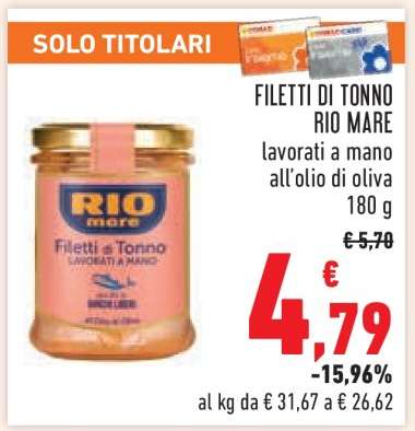 FILETTI DI TONNO RIO MARE