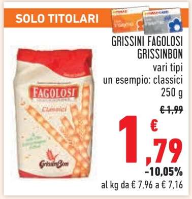 GRISSINI FAGOLOSI GRISSINBON