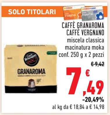 Caffè Granaroma Caffè Vergnano