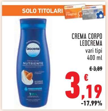 CREMA CORPO LEOCREMA