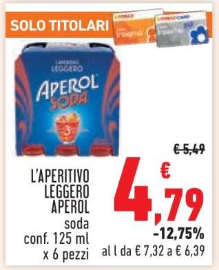 L'APERITIVO LEGGERO APEROL