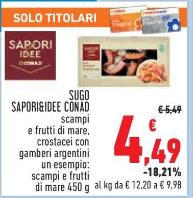 SUGO SAPORI&IDEE CONAD