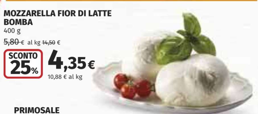 MOZZARELLA FIOR DI LATTE BOMBA