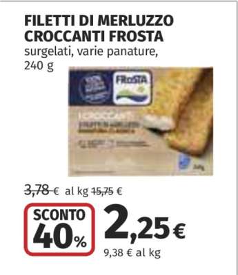 FILETTI DI MERLUZZO CROCCANTI FROSTA