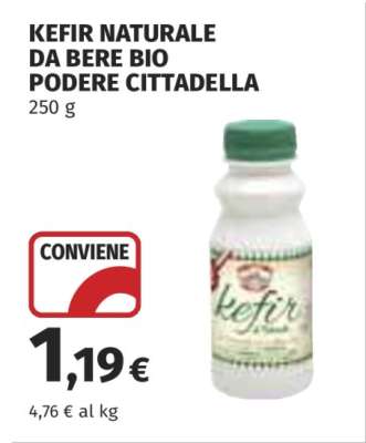 KEFIR NATURALE DA BERE BIO PODERE CITTADELLA