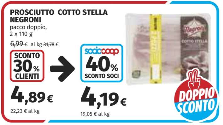 Prosciutto Cotto Stella Negroni