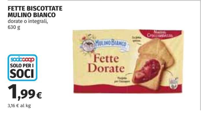 Fette Biscottate Mulino Bianco