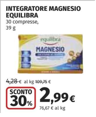 INTEGRATORE MAGNESIO EQUILIBRA