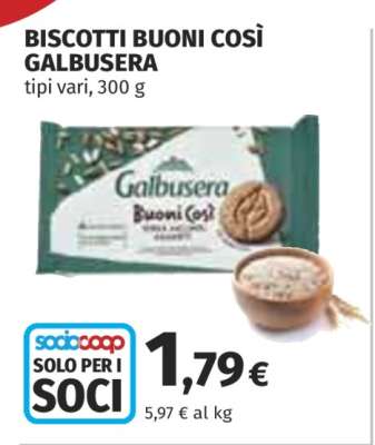 BISCOTTI BUONI COSÌ GALBUSERA