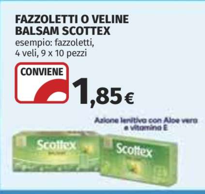 FAZZOLETTI O VELINE BALSAM SCOTTEX