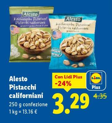 Alesto Pistacchi californiani