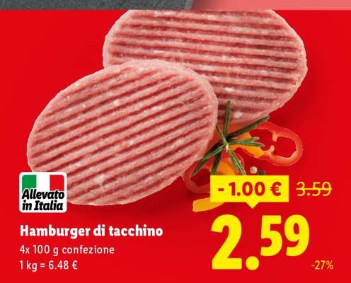 Hamburger Di Tacchino