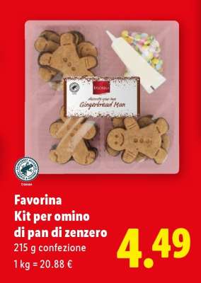 Favorina Kit per omino di pan di zenzero