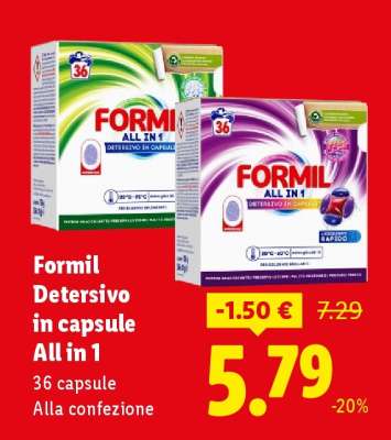 Formil Detersivo in capsule All in 1