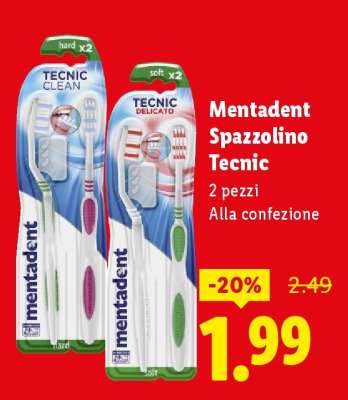 Mentadent Spazzolino Tecnic