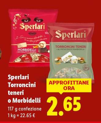 Sperlari Torroncini teneri o Morbidelli