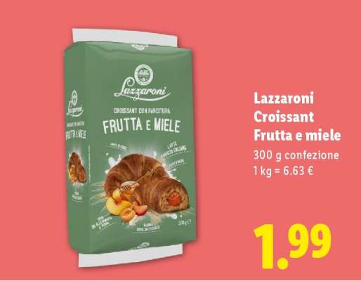 Lazzaroni Croissant Frutta e miele
