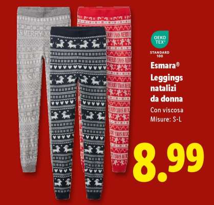 Esmara® Leggings natalizi da donna