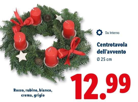 Centrotavola dell'avvento