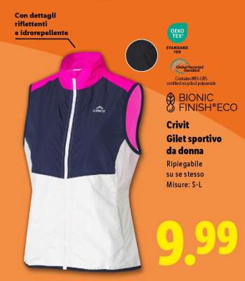 Crivit Gilet sportivo da donna