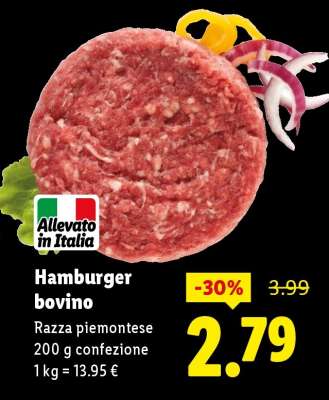 Hamburger bovino
