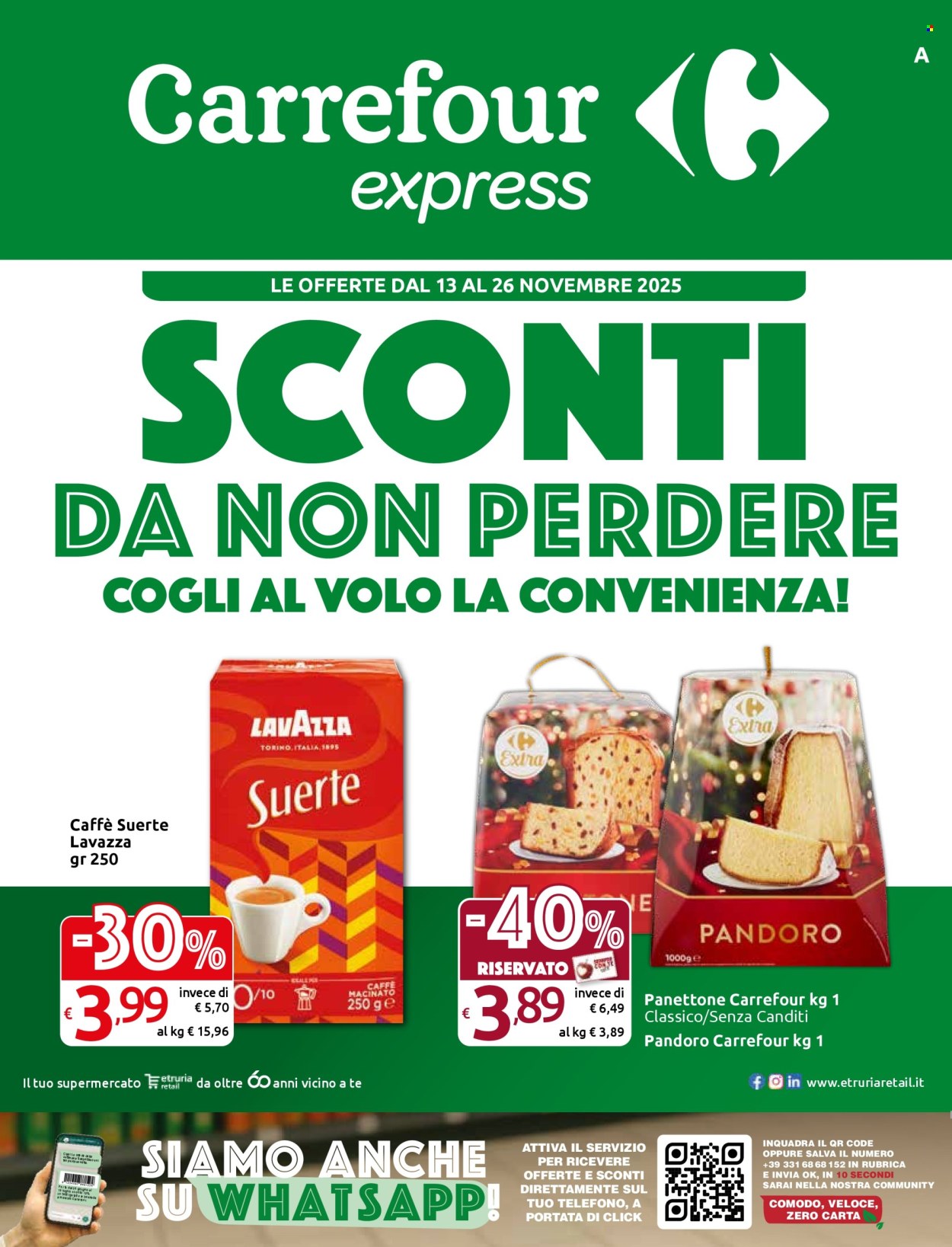 Volantino Carrefour - 13/11/2025 - 26/11/2025. Pagina 1