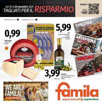 Volantino Famila - 13/11/2025 - 26/11/2025.