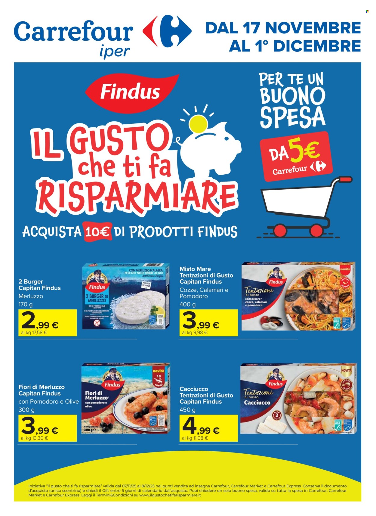 Volantino Carrefour - 17/11/2025 - 1/12/2025. Pagina 1
