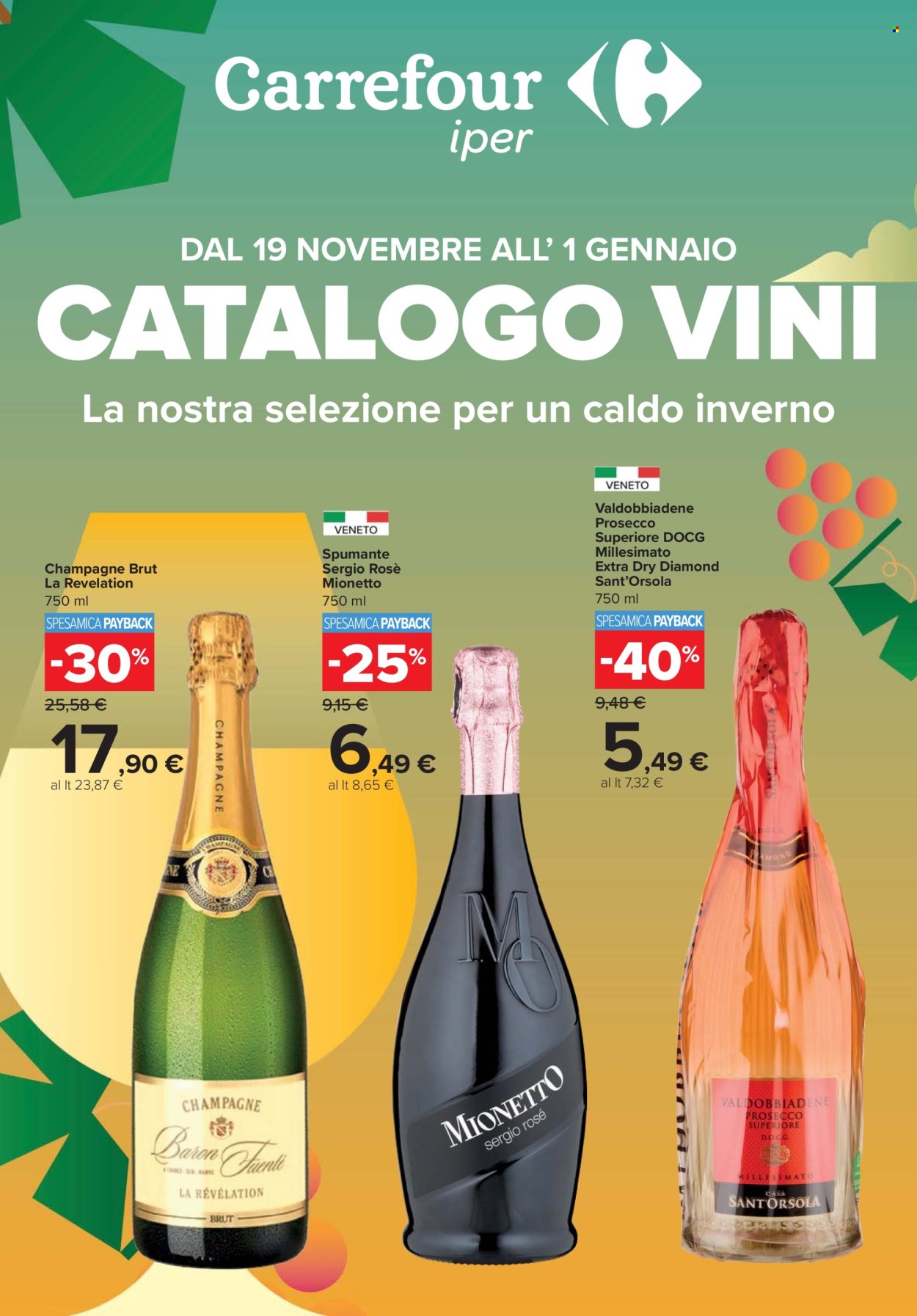 Volantino Carrefour - 19/11/2025 - 1/1/2026. Pagina 1