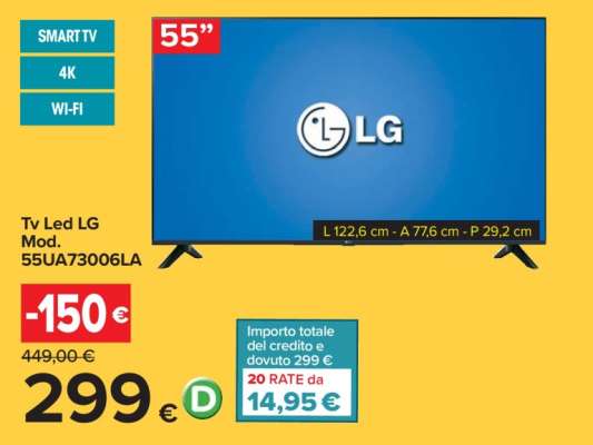 Tv Led LG Mod. 55UA73006LA