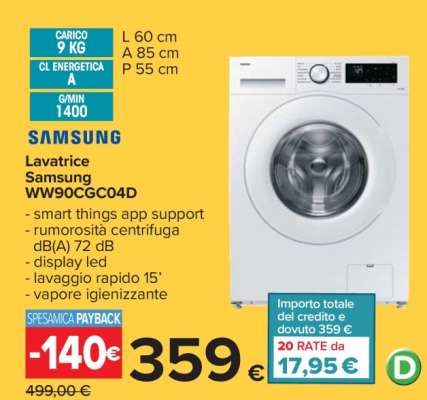 Lavatrice Samsung WW90CGC04D