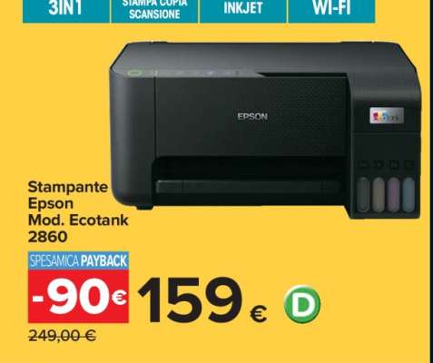 Stampante Epson Mod. Ecotank 2860