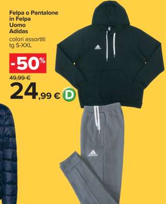 Felpa o Pantalone in Felpa Uomo Adidas
