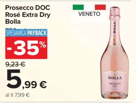 Prosecco DOC Rosè Extra Dry Bolla