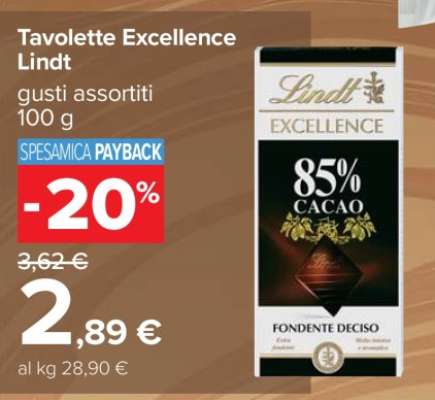 Tavolette Excellence Lindt