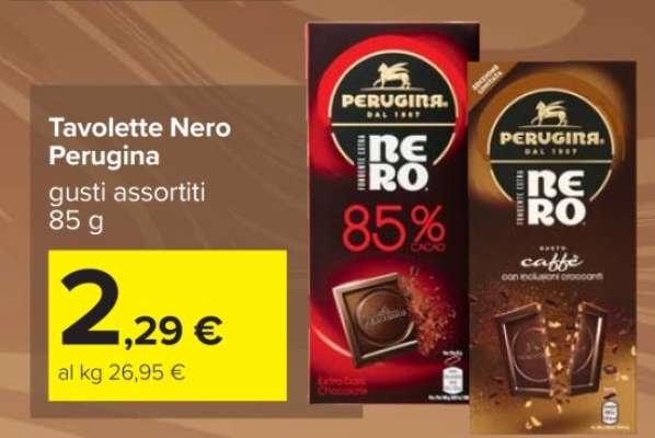 Tavolette Nero Perugina