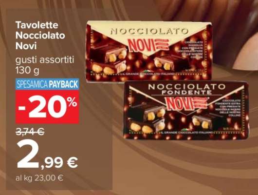 Tavolette Nocciolato Novi