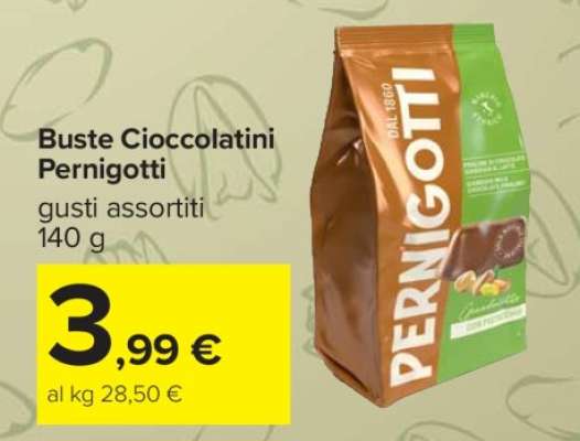 Buste Cioccolatini Pernigotti