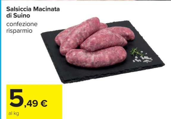 Salsiccia Macinata di Suino