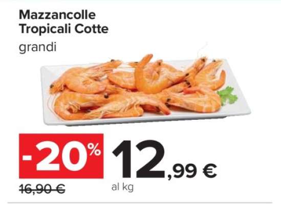 Mazzancolle Tropicali Cotte