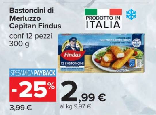 Bastoncini di Merluzzo Capitan Findus