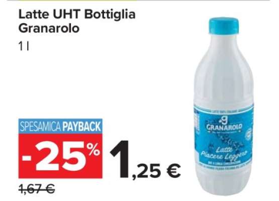 Latte UHT Bottiglia Granarolo