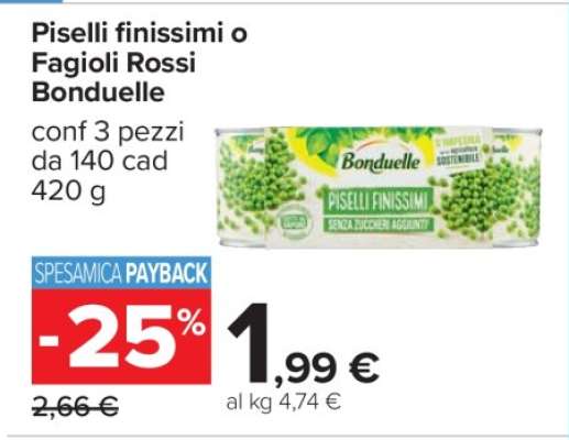 Piselli finissimi o Fagioli Rossi Bonduelle