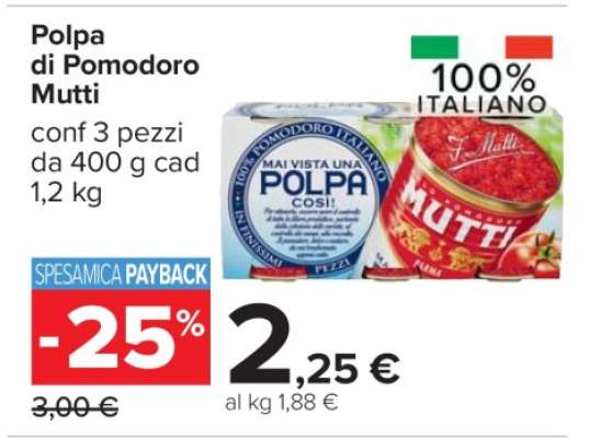 POLPA DI POMODORO MUTTI