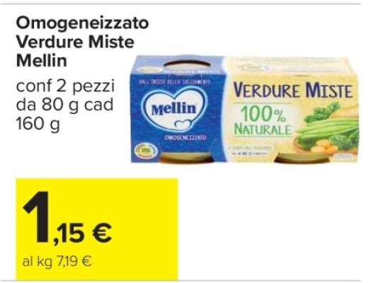 Omogeneizzato Verdure Miste Mellin