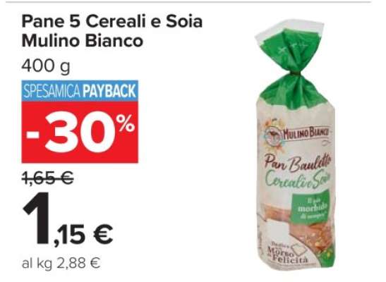 Pane 5 Cereali e Soia Mulino Bianco