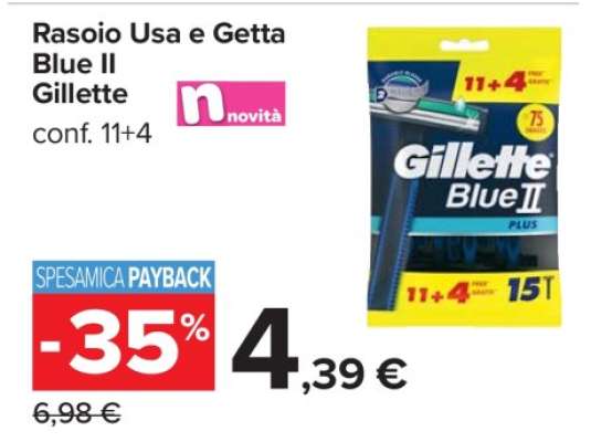 Rasoio Usa e Getta Blue II Gillette
