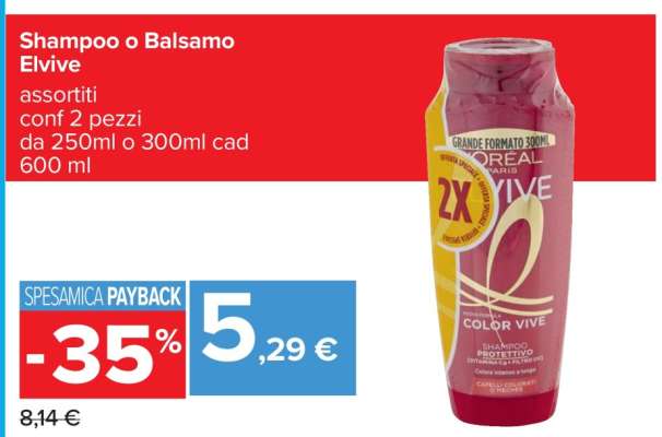 Shampoo o Balsamo Elvive